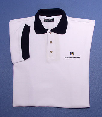 WHITE / NAVY POLO SHIRT WHITE / NAVY POLO SHIRT